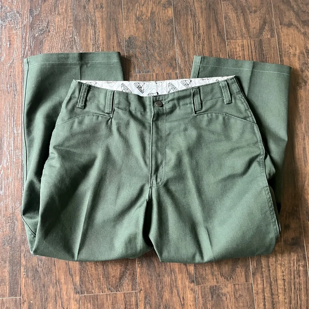 Ben Davis Original Ben’s Pants in Olive 34x26 - Picture 2 of 5